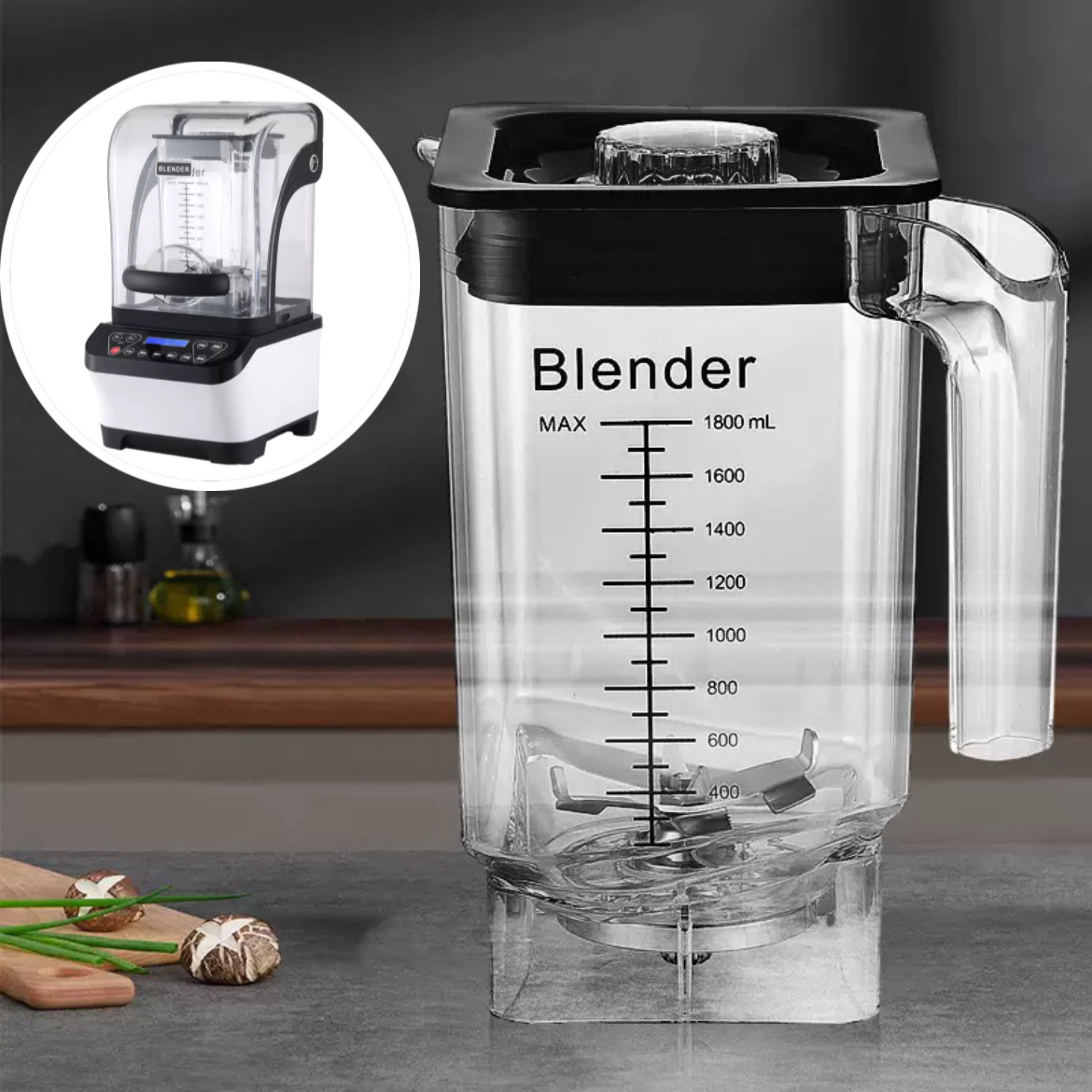 Commercial Kitchen Aid Mixer - Tasse mélangeur originale de 1,8 l