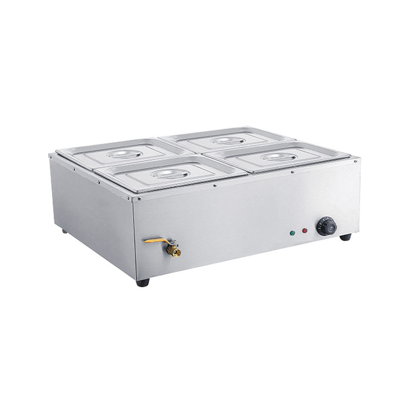Bain Marie Food Warmer - Bain-marie électrique professionnel 4 bacs en