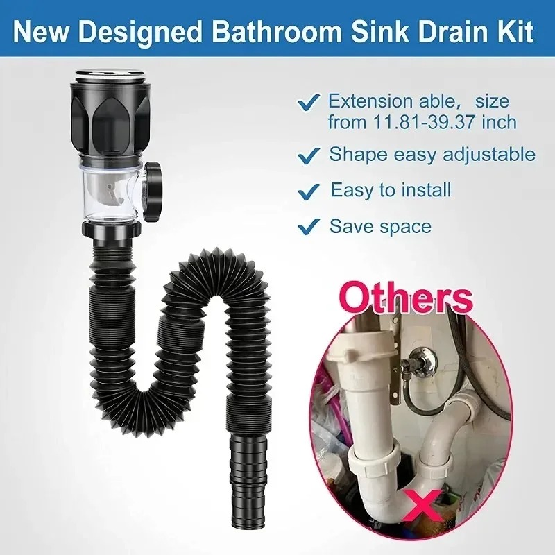 Commercial Kitchen Sink - Ensemble de tuyaux de vidange de