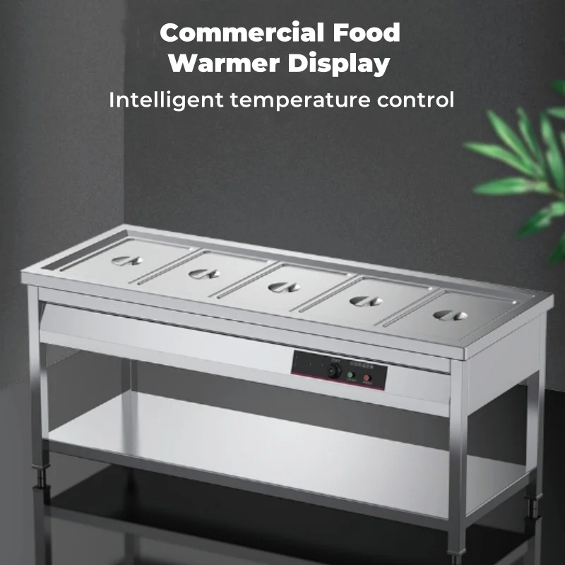 Bain Marie Food Warmer - Réchaud de buffet en acier inoxydable