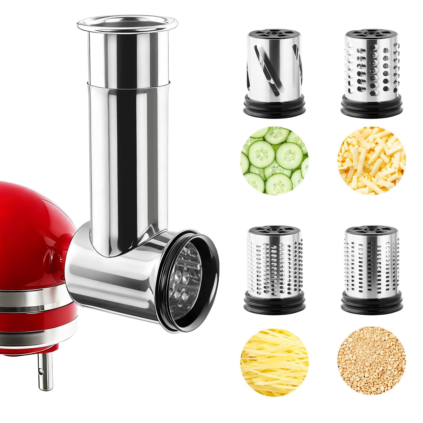 Commercial Kitchen Aid Mixer - Râpe à fromage en acier inoxydable