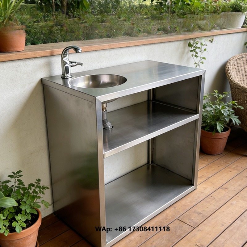 Commercial Quality Kitchen Faucet - Évier simple moderne en acier inoxydable