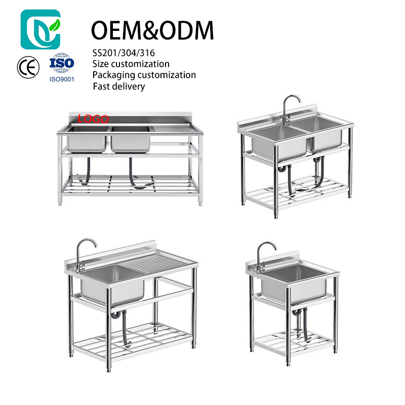 Commercial Kitchen Sink - Évier commercial en acier inoxydable le
