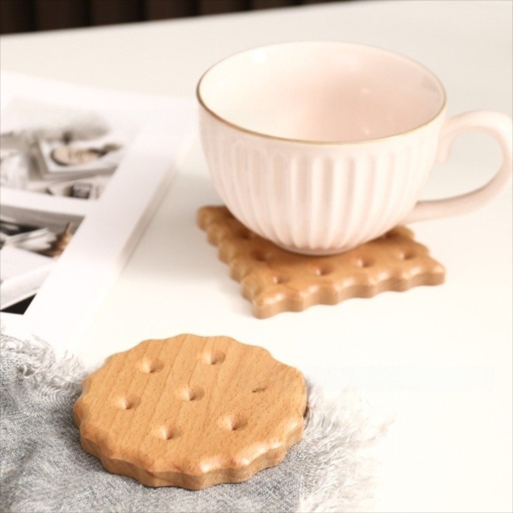 Commercial Kitchen Table - Sous-verres à biscuits créatifs en bois