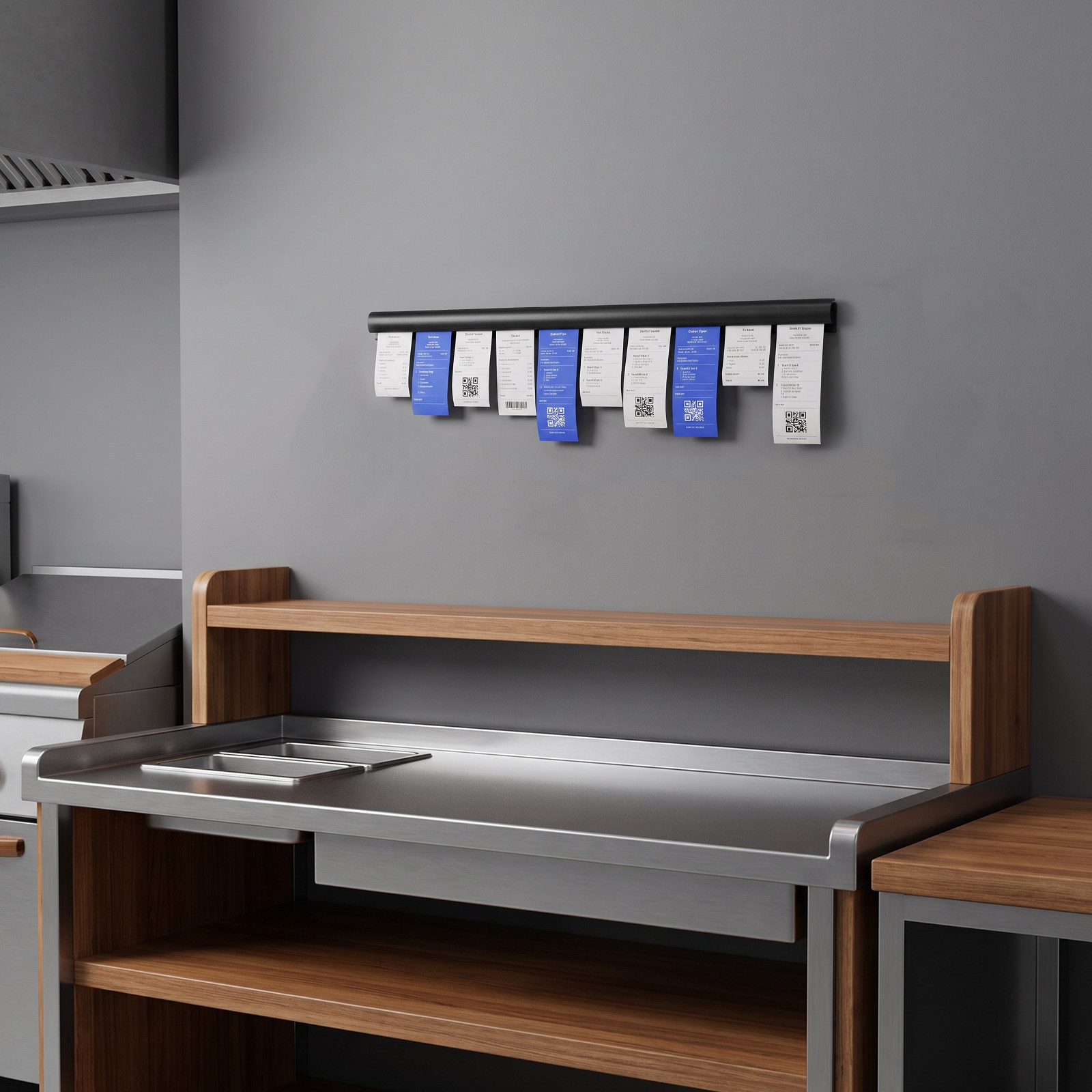 Rail de présentation de reçus  - Commercial Kitchen Rack avis et prix