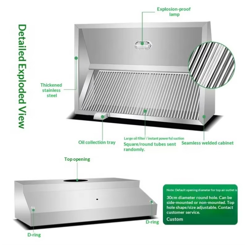 Hotte de cuisine murale commer - Commercial Kitchen Hoods avis et prix