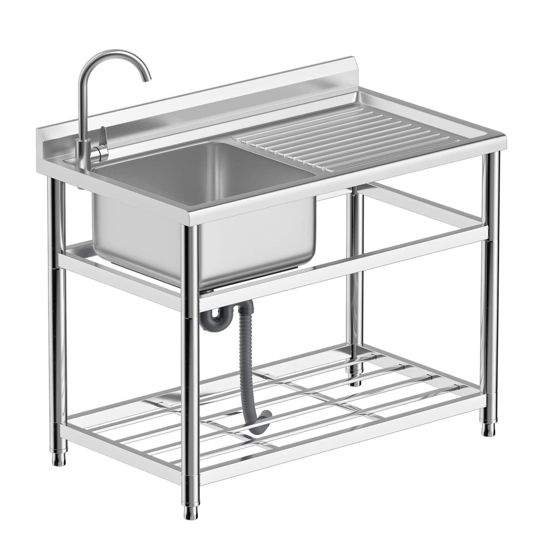 Évier commercial en acier inox - Commercial Kitchen Sink avis et prix