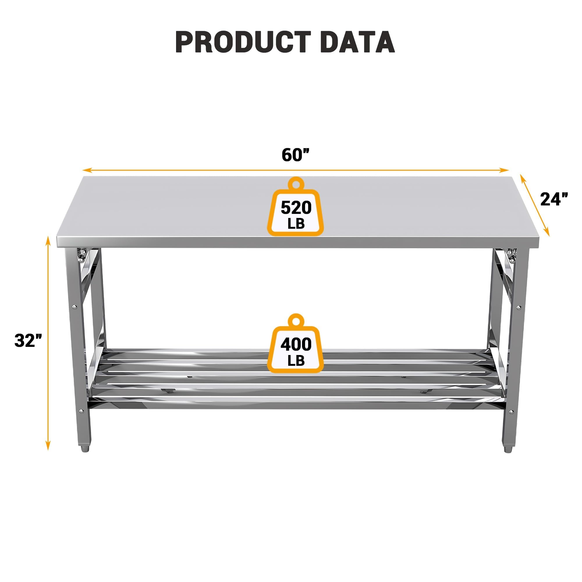 Table de préparation pliable e - Commercial Kitchen Table avis et prix