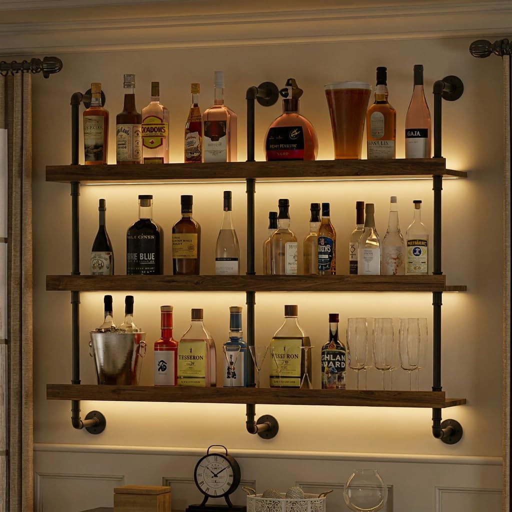 Étagère à vin murale avec écla - Commercial Kitchen Rack avis et prix
