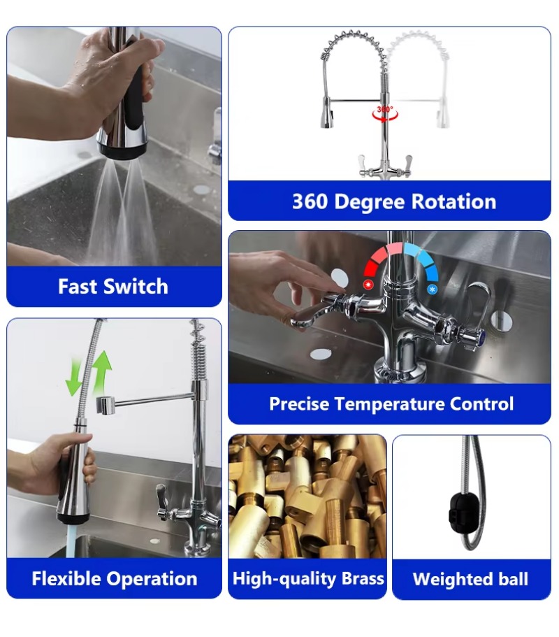 Robinet de cuisine commercial/ - Commercial Quality Kitchen Faucet avis et prix