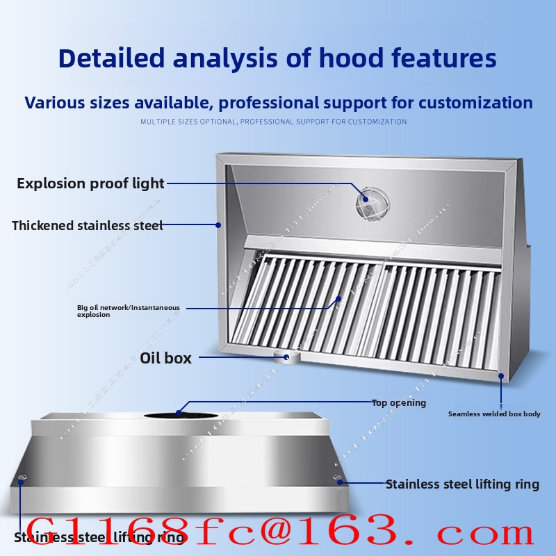 Hotte d'extraction en acier in - Commercial Kitchen Hoods avis et prix