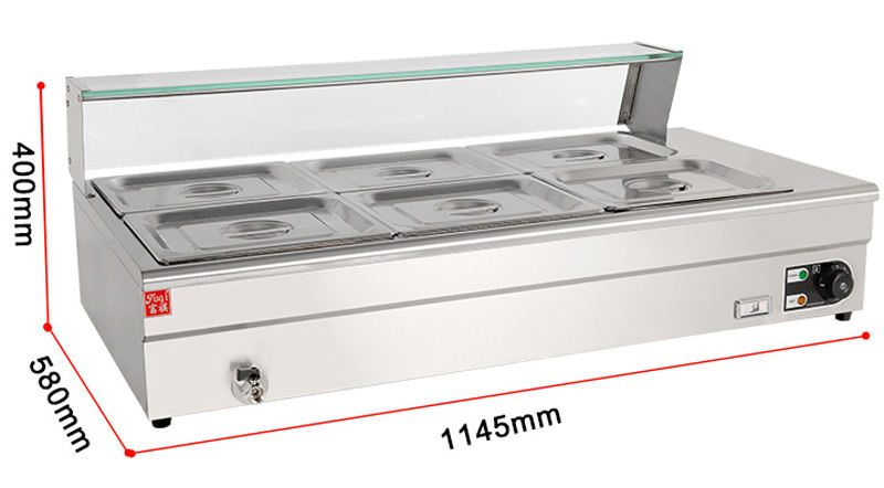Bain-marie électrique 6 bacs e - Bain Marie Food Warmer avis et prix
