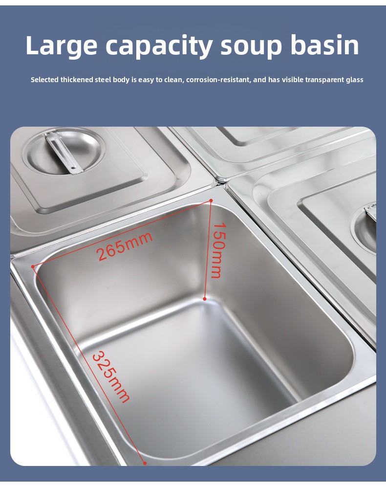 Bain-marie électrique 6 bacs e - Bain Marie Food Warmer avis et prix